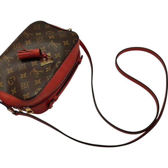 303855BG (X6) Louis Vuitton Crossbody Bag Saintonge Coklico Brown Monogram - Picture 4 of 13